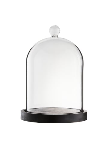 Butlers Glasglocke DOME für Duftkerzen in Schwarz