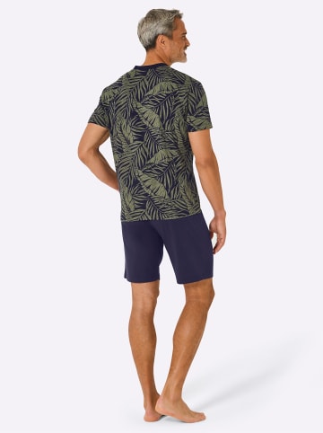 WITT WEIDEN Shorty in marine-khaki-bedruckt
