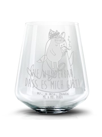 Mr. & Mrs. Panda Blümchentail Glas Robbe Sherlock ohne Spruch in Transparent