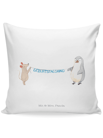 Mr. & Mrs. Panda kissen für sofa Maus Pinguin Geburtstag ohne Sp... in Weiß