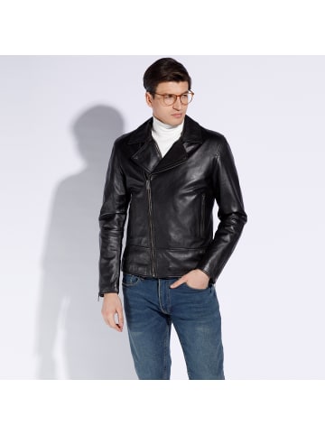 Wittchen Stylish leather jacket, man in Black