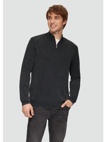 QS Strickpullover langarm in Schwarz