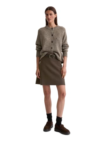 Marc O'Polo Tweed-Cardigan regular in Shaded Brown Melange