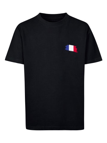 F4NT4STIC T-Shirt France Frankreich Flagge Fahne in schwarz