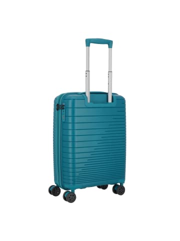 D&N Travel Line 4600 4 Rollen Kabinentrolley S 55 cm in petrol