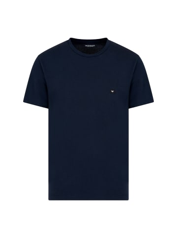 Emporio Armani T-Shirt Piquet in Dunkelblau