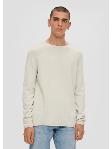 QS Strickpullover langarm in Creme