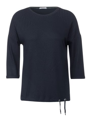 Cecil Struktur Mix Shirt in Blau