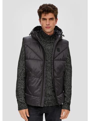s.Oliver Outdoor-Weste  in  9999_schwarz