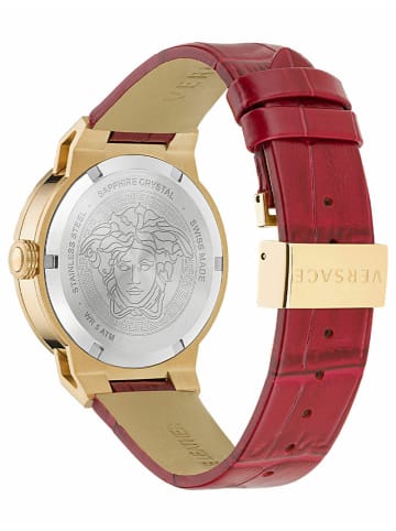 Versace Analoguhr für Damen in rot