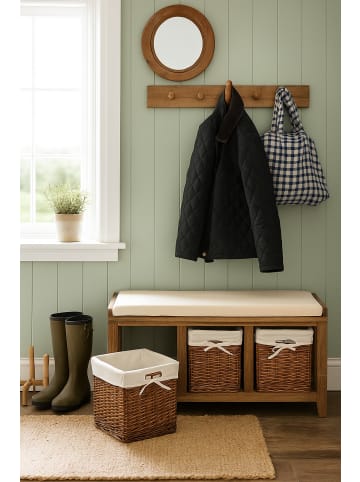 möbel-direkt Sitzbank mit Kissen Helga in braun