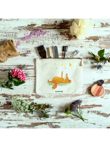 Mr. & Mrs. Panda kosmetiktäschchen Fuchs Sterne ohne Spruch in Weiß