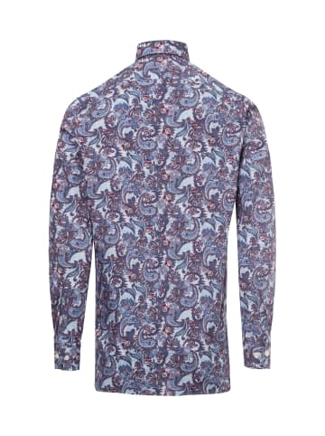 Andrew James Businesshemd - bügelfrei in indigo bordeaux - 0001