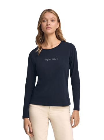 Polo Club Langarmshirt in Navyblau