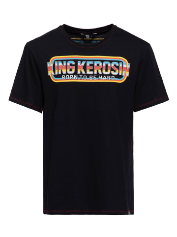 King Kerosin King Kerosin Print T-Shirt Born to be Hard in schwarz