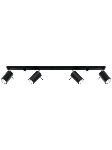 Nice Lamps Deckenleuchte ETNA 4L in Schwarz stahl beweglicher schirm loft 4xGu10 NICE LAMPS