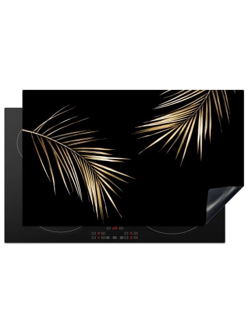 KitchenYeah Herdabdeckplatte Goldene Blätter