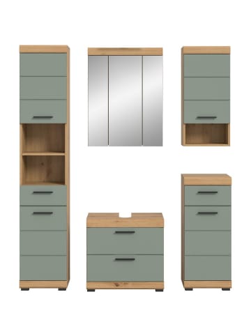 ebuy24 Badmöbelset Scout Staubgrün 164 x 34 cm