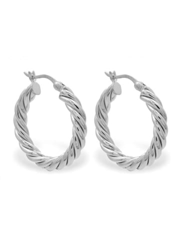 Fiocco Jewelry Silber-Creolen Twisted in Silber