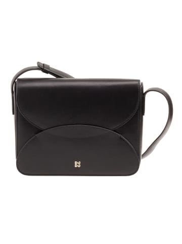 DuDu Cefalonia Umhängetasche Leder 21 cm in black rosa