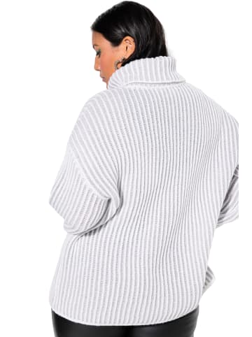 Studio Untold Pullover in hellgrau mélange