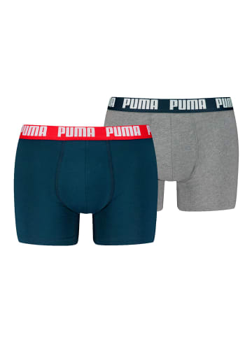 Puma Boxershort 2er Pack in Blau/Grau