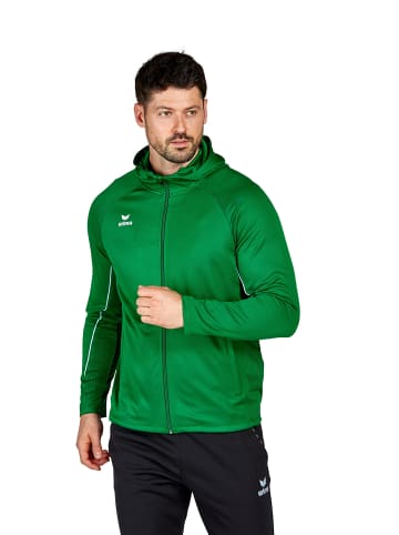 erima Unisex Erwachsene Liga Star Trainingsjacke mit Kapuze in smaragd/weiss