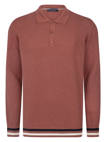 Felix Hardy Polo Kragen Strickpullover in Rosa