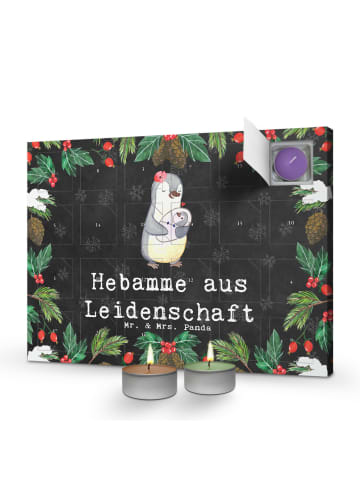 Mr. & Mrs. Panda adventskalender mit kerzen Hebamme Leidenschaft... in Kreidetafel