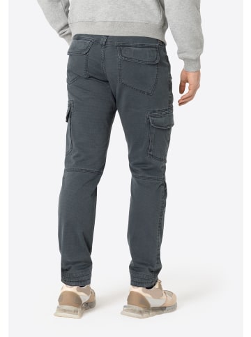 Timezone Cargohose Regular Fit Taschen Baumwolle Reißverschluss in Anthrazit
