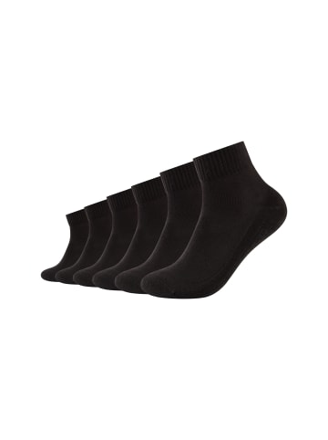 camano Kurzsocken ca-soft walk 6er Pack black