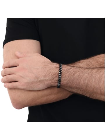 Amor Armband Edelstahl, IP Schwarz in Schwarz