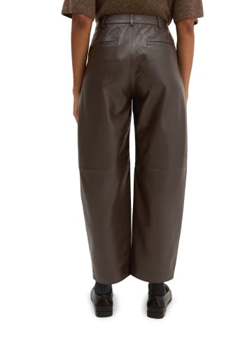 Marc O'Polo Lederhose regular in Deep Chocolate