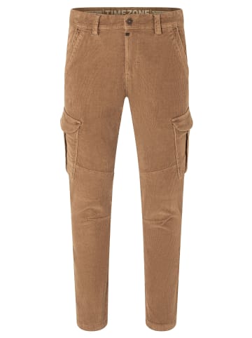 Timezone Cargohose Regular Fit Slim Leg Klappentaschen in Braun