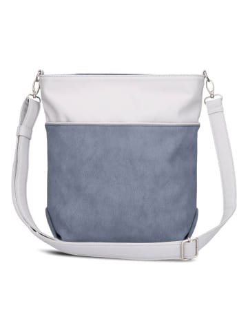 Zwei Jana Schultertasche 33 cm in nubuk sky