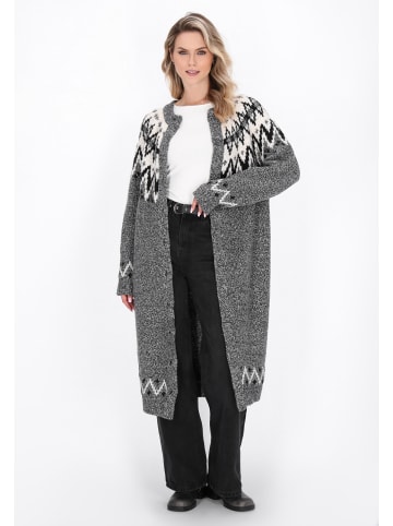 DreiMaster Vintage Women Cardigan in black multicolor