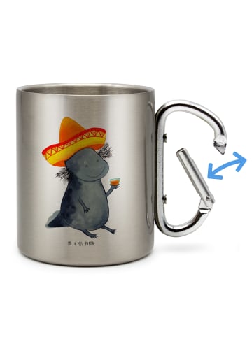 Mr. & Mrs. Panda Thermotasse Axolotl Tequila ohne Spruch in Silber