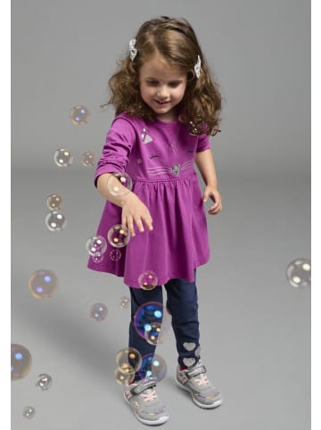 Kidsworld Langarmshirt & Leggings in beere/marine