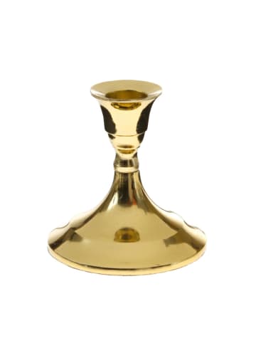 MARELIDA Stabkerzenhalter Kerzenständer H: 9,5cm in gold
