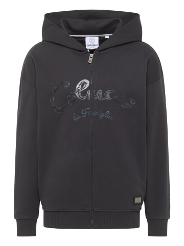 Carlo Colucci Kapuzensweatjacke Drasigh in Schwarz