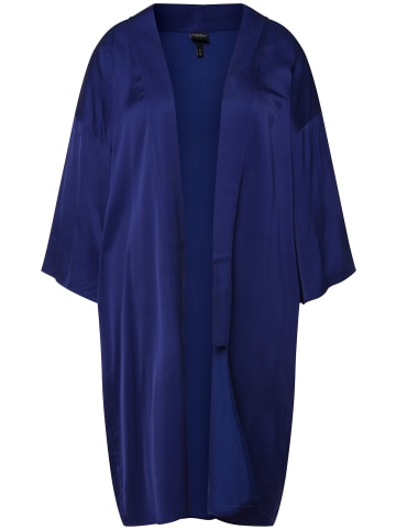 Ulla Popken Blusenjacke in tiefblau