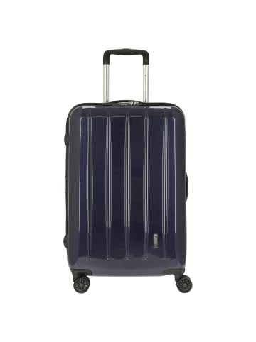 Check.In London 2.0 - 4-Rollen-Trolley 67 cm in carbon blau