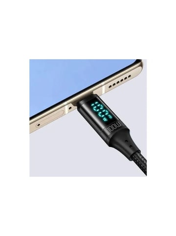 Mcdodo 100 W Typ-C-zu-Typ-C-Digitalkabel QC4.0 PD-Ladekabel LED-Schnellladung in Grau