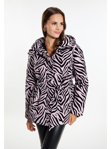 faina Steppjacke Mit Zebra-Print in Mauve Zebra