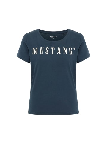 Mustang T-Shirt 1er Pack in Dunkelblau