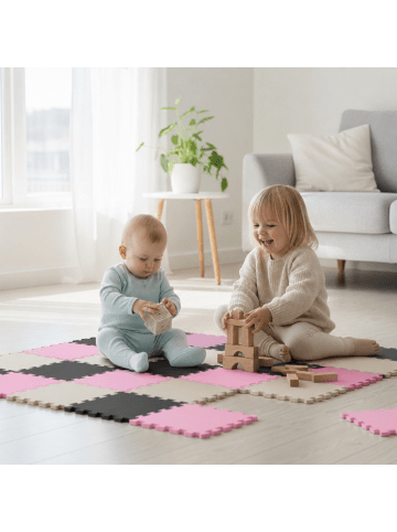 LittleTom Baby Spielmatte Leni 27-tlg. im 3 Farben Mix