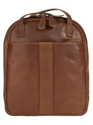Cluty Rucksack echt Leder in cognac