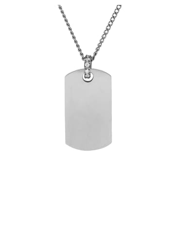 PURELEI Kette Plate 55 cm in Silver