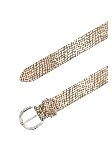 Tamaris Gürtel Essential Classics in grau taupe kupfer metallic 6218