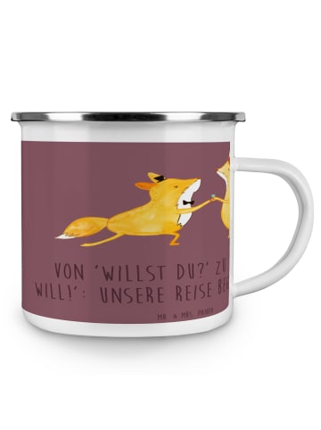 Mr. & Mrs. Panda Outdoor Tasse Verlobung Abenteuer mit Spruch in Kaffa Coffee